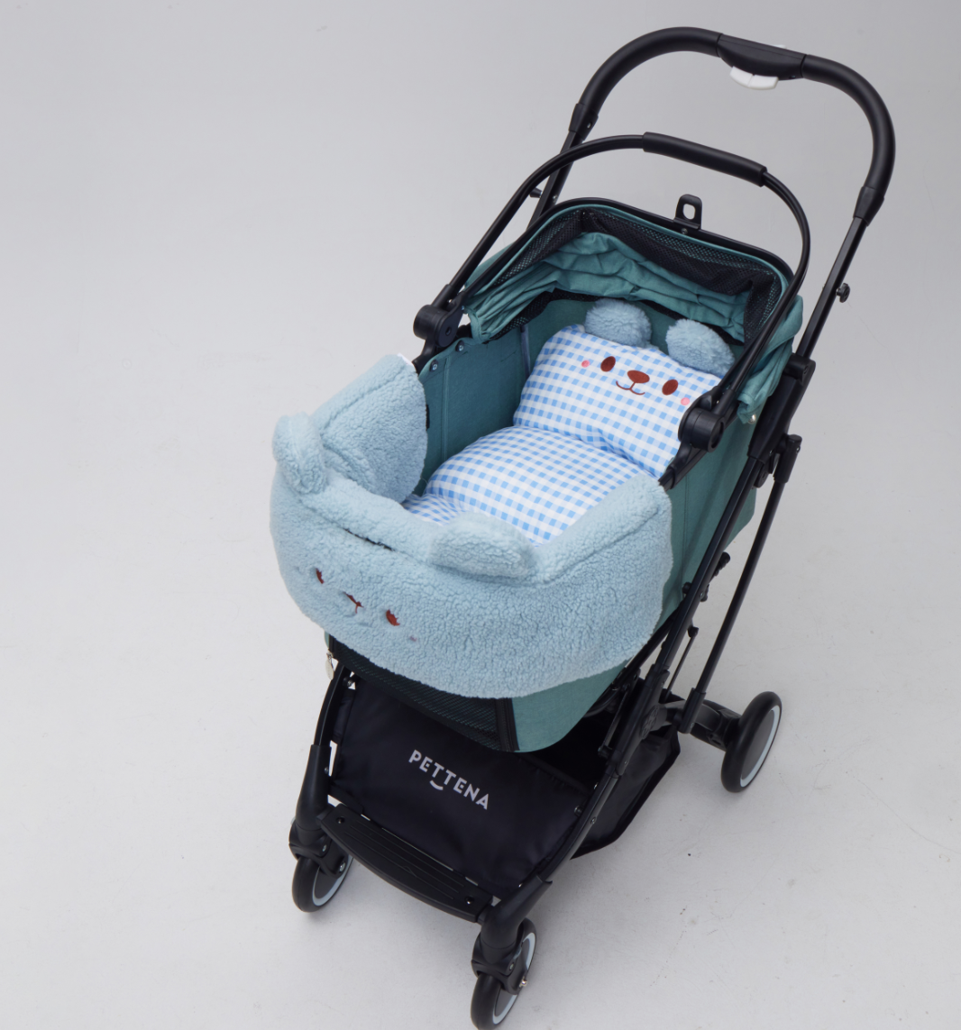 Plush Bear Pet Stroller Bumper Cover