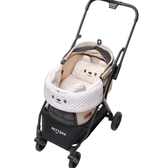 Blush Bear Pet Stroller Bumper Cover