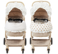 Load image into Gallery viewer, Lace-Trim Bear Pet Stroller Bumper Cover
