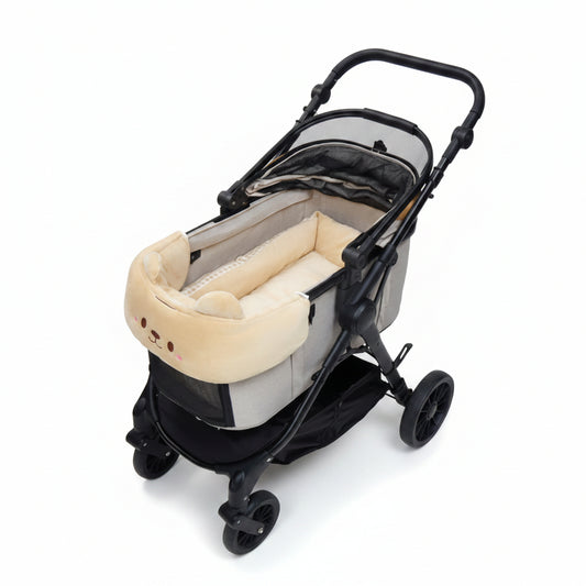 Plush Bear Pet Stroller Bumper